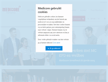 Tablet Screenshot of medicore.nl