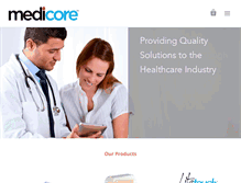Tablet Screenshot of medicore.com